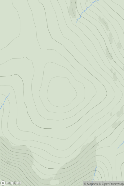 Thumbnail image for Beinn Tharsuinn [Loch Vaich to Moray Firth] [NH606792] showing contour plot for surrounding peak